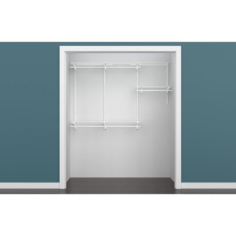 ClosetMaid ShelfTrack 48" W 72" W Closet System Starter Kit & Reviews
